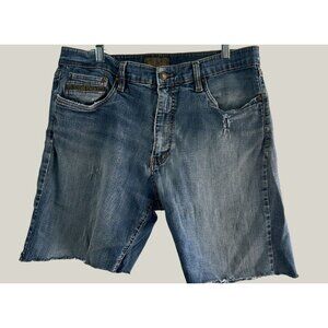 Urban Star Men's Distressed Denim Cutoff Shorts Jeans Size 36" Blue